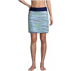 LANDS'‎ END Womens Size 18w Quick Dry Active Board Skort Swim Skirt W/ Pockets
